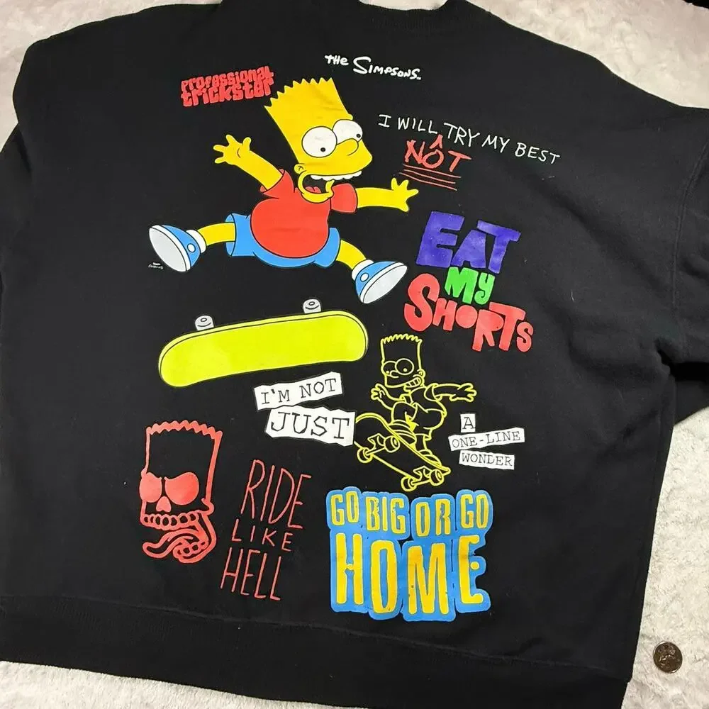 The Simpsons go big or go home long sleeve sweater#streetwear #Y2K#VintageShips